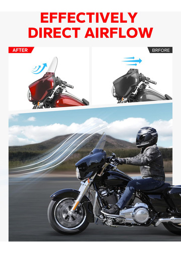 Parabrisas Redondo 13 Pulgadas Premium Para Harley Davidson