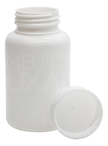 500 Frascos Plástico Pet 160 Ml Oval Branco Com Lacre Rosca