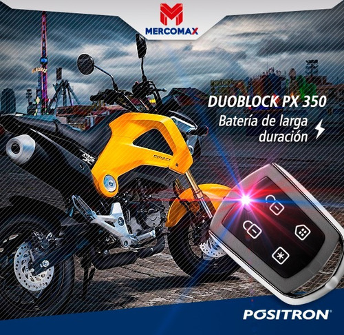 Alarma Positron Px350 G8 Boton Oculto Pulsar, Yamaha, Honda