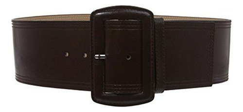 Cinturón De Cuero Rectangular Para Mujer De 3 De Ancho,