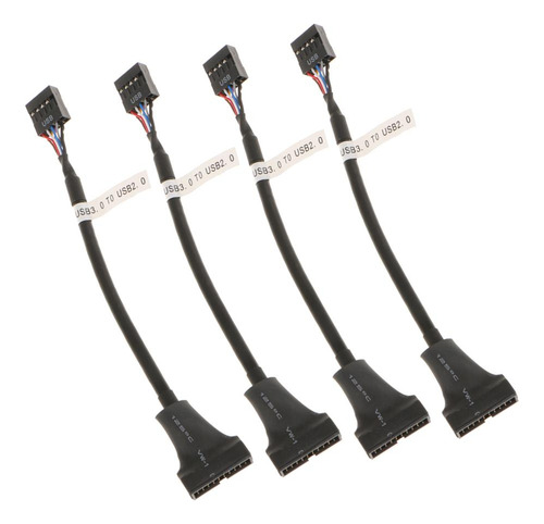 4pack Usb 3.0 Header Macho A Usb 2.0 9pin Hembra Adaptador