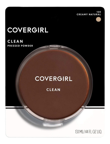 Polvo Prensado De Maquillaje Covergirl Clean Tono 120 Creamy natural