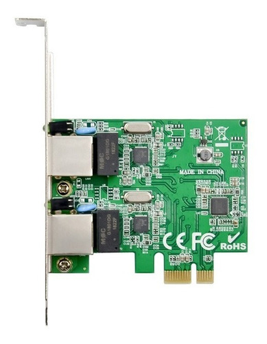 Placa Rede Realtek Dual 2 Portas Gigabit 1000mbps Pcie X1