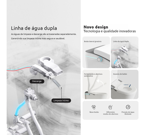 Bacia Sanitária Smart De Luxo Vaso Sanitário Inteligente