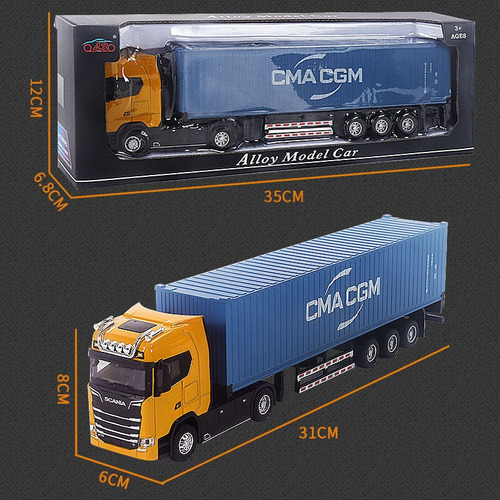 Tractor-camión De Aleación Modelo D 1:50