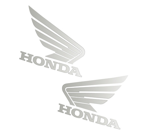 Calco Logo Honda Para Tanque Medida Original Alas Dos Lados