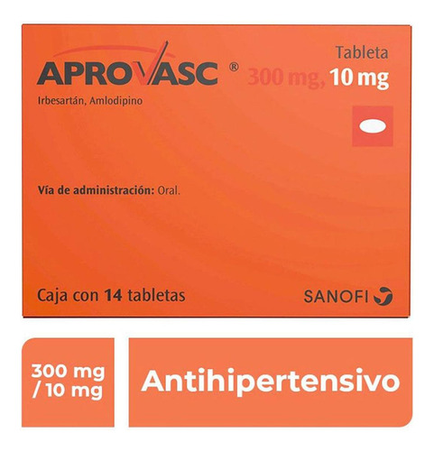 Aprovasc 300 Mg / 10 Mg Caja Con 14 Tabletas