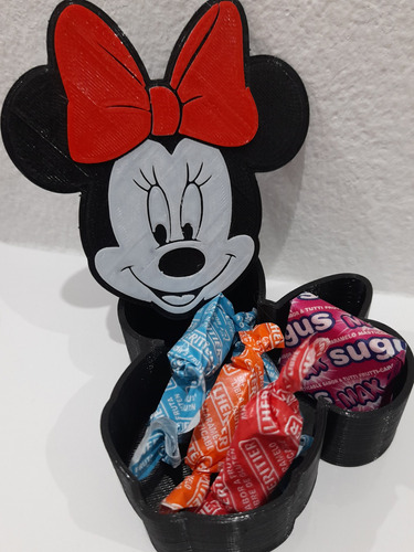 Cajita Minnie X5 Souvenir Cumple Tematico Golosina Candy