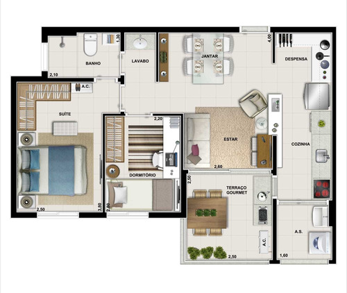 Imagem 22 de 24 de Apartamento Em Vila Andrade, São Paulo/sp De 58m² 2 Quartos À Venda Por R$ 547.987,00 - Ap1801764-s
