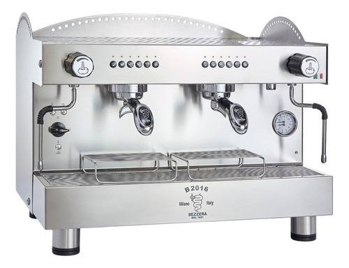 Maquina De Cafe 2 Grupos En Blanco 11l Marca Bezzera. Bredys