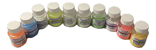 Pigmento Fotoluminescente Kit Com 10 Cores (25g Cada)