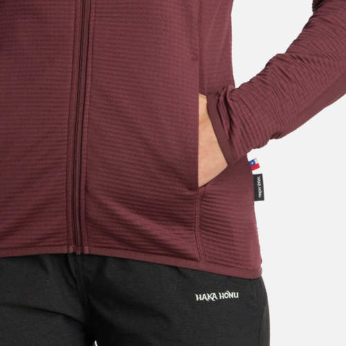 Polerón Mujer Taina Full Zip Burdeo Haka Honu I25