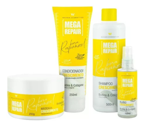 Kit Completo Bora Rapunzel Crescimento - Wever Cosmétics