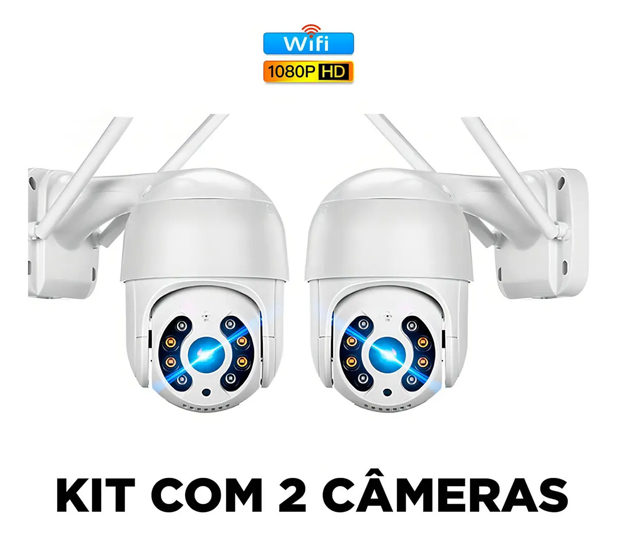Kit Câmera Segurança Ip Wifi 360