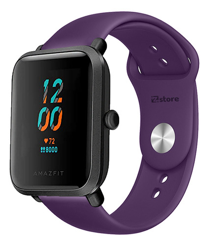 Correa Compatible Con Amazfit Bip S Morado Broche 20m