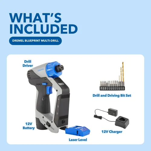 Taladro Dremel Blueprint 3 En 1 Con Buscador De Pernos Y Lás