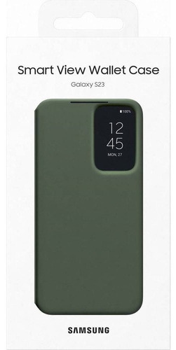 Samsung Case S-view Flip Cover Para Galaxy S23 Normal Verde