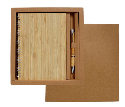 Cuaderno Y Bolígrafo De Bambú