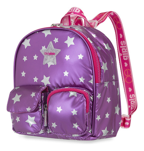 Bolsa Niñas Backpack Cloe Aladril Mediano Color Violeta