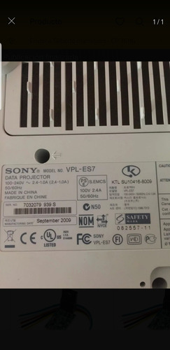 Piezas Para Proyector Sony Vlp-es7 3lcd