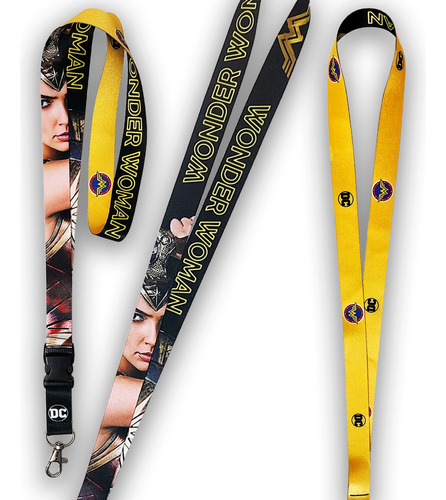 Lanyard, Porta Carnet, Portallaves - Wonder Woman - Dc Comic