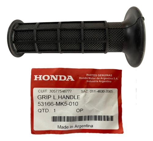 Manopla Esquerda Nx 200 Original Honda 