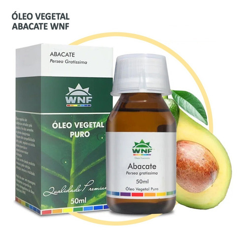 Óleo Vegetal Abacate Puro 50ml Anti Estrias Rachaduras - Wnf Tipo De Embalagem Vidro Ambar Fragrância Neutro