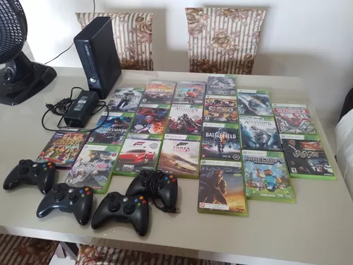 Console Xbox 360 Bloqueado Jogos Kinect Envio Rapido!