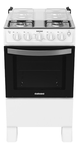 Fogão 4 Queimadores Itatiaia Waves New Bivolt 110v/220v Mesa Em Inox Branco