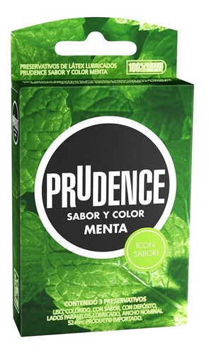 Condones Prudence X3 Menta