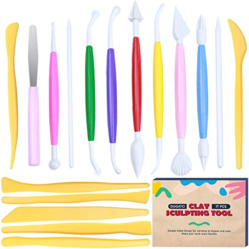 Clay Modeling Tools For Kids, 17pcs Plastic Ceramic Pot...