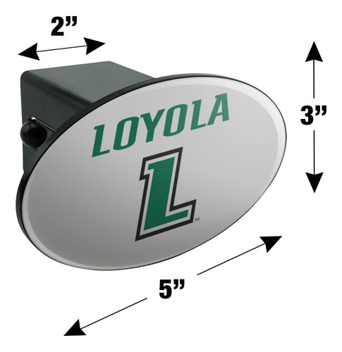 Loyola University Maryland Secondary Logo Oval Tow Hitch Cov