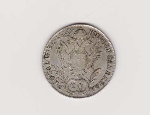 Moneda Austria 20 Kreuzer Año 1810 A Plata Muy Bueno