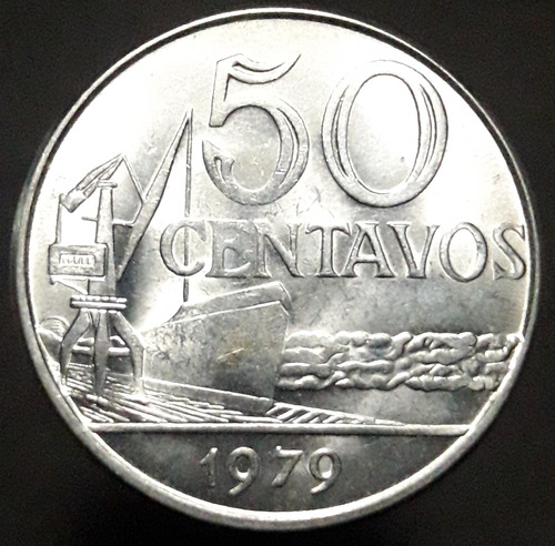 Moneda Brasil 50 Centavos 1979 