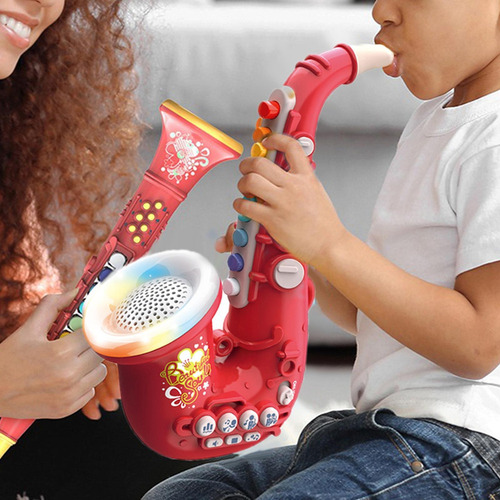 Juguete De Saxofón Con Carga Usb Con Luz Y Sonido, Juguetes