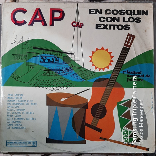 Vinilo En Cosquin Con Los Exitos 7º Fest Nac Folklore Cap F4