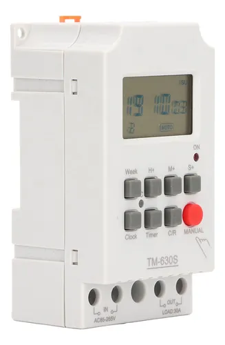 Temporizador Digital Abs Con Ajuste De Segundos, Programable