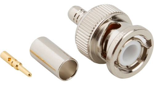 Conector Bnc Macho P/ Rg-58 C  (50 Ohms) - Amphenol Iu