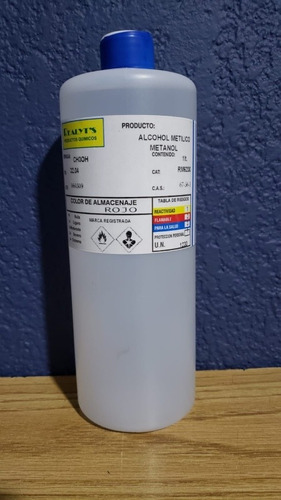 Alcohol Metílico (metanol) Acs Ra Frasco De 1 Lt.
