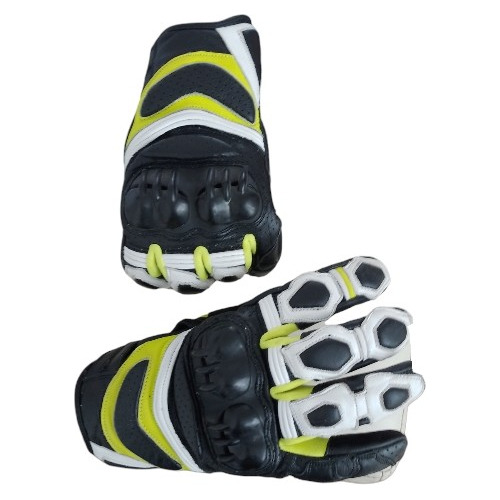 Guantes De Moto Color Verde Marca Gdm Racing Talla M