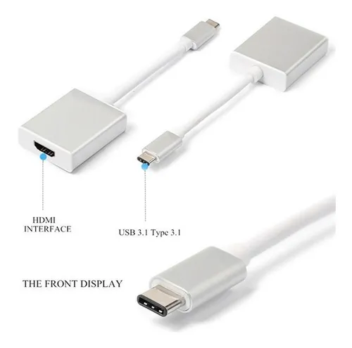 Adaptador Usb C A Hdmi Compatible Macbook Pro Touch Air Usbc