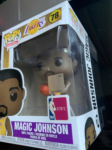 Imagen 3 de 3 de Figura Funko Pop, Magic Johnson (lakers Home) - Nba - 78