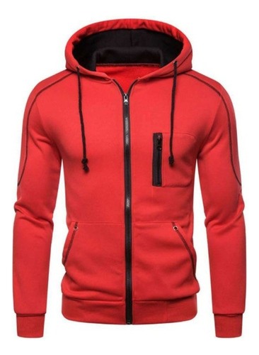 Sudadera Hombre Con Capucha De Calidad Con Cierre Hoodie