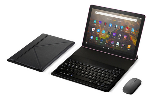 Funda Con Teclado Y Mouse Para Amazon Fire Hd 8 2020 Kfonwi8