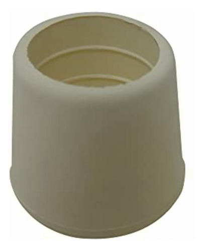 Shepherd Hardware Puntas De Goma Para Patas, 2.22 Cm Blanco