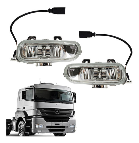 Par Farol Milha Aux. Neblina Caminhão Mercedes Benz Axor H3 