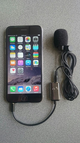Micrófono De Solapa Con Adaptador Especial Para Celular