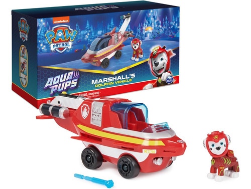 Paw Patrol Vehículo Submarino De Rescate Aqua Pups Original