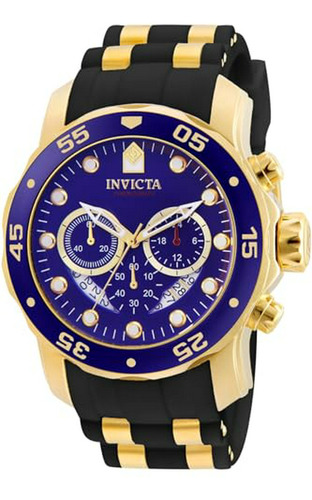 Reloj Invicta Pro Diver 6983 Para Hombre, Cronógrafo Azul Y 