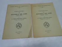 Comprar Programa Historia Dl Cine Fernandez Cuenca Escuela Cine 1963
